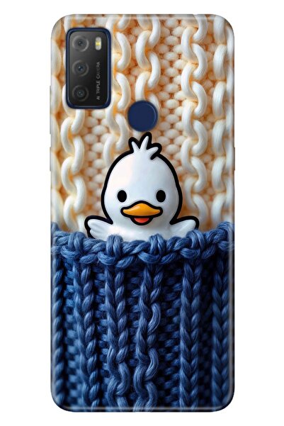 TCL 20E Kılıf Duck Duck Temalı Desenli Darbe Emici Silikon