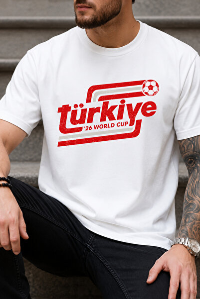 Auryne Jewelry تي شيرت بتصميم خاص لفرق كأس العالم للجنسين، مصنوع من القطن الع...