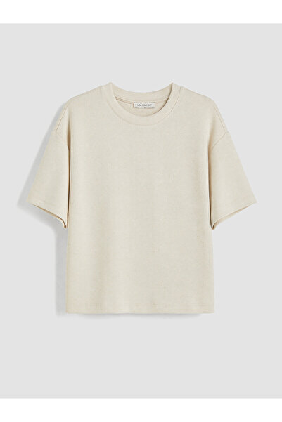 LC Waikiki Nevavm Farkıyla Oversize Soft Touch Women's T-Shirt