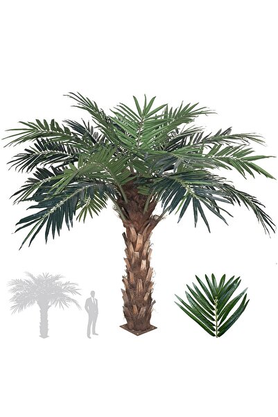Roberto Rossi Palmier artificial H240cm Phoenix exotic cu trunchi, coroană D3...