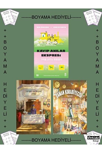 Yuzu Kitap Boyamalı- Kayıp Anılar Ekspresi - Değerli Hatıralar Oteli - Zaman ...