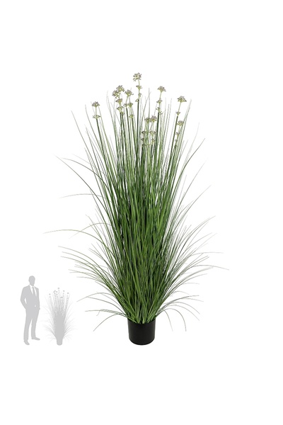 Roberto Rossi Iarba artificiala Onion 150 cm cu 11 flori de praz violet