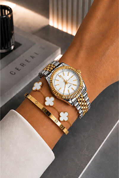 Twelve Çelik Kararmaz Van Cleef Model Bileklik