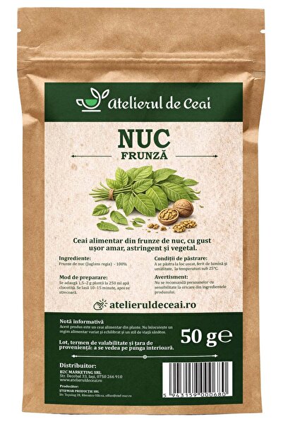 atelierul de ceai Ceai de frunze de nuc