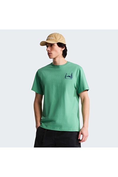THE NORTH FACE M КЕМПИНГ РЕЛАКСЕДНА ТЕНИСКА С КЪС РЪКАВ - ГРАФ Димд