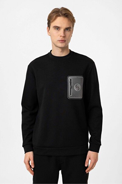 Back And Bond Crew Neck Regular Fit Sweatshirt