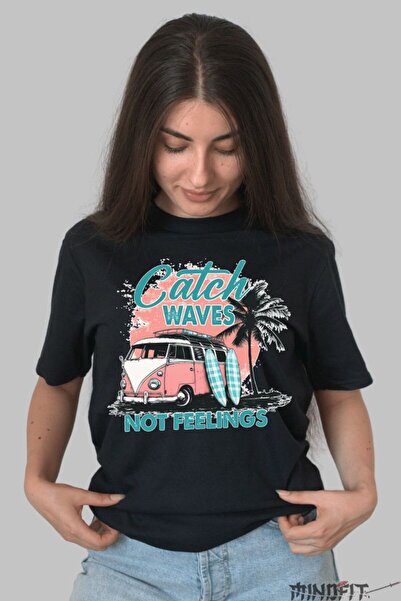 GILDAN Tricou Vara Catch Waves Not Feelings