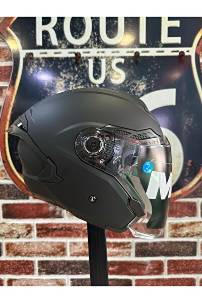 MT Cosmo SV Pure A1 Mat Siyah Açık Kask