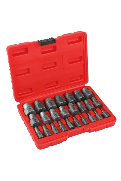 Kraft&dele Extractoare de șuruburi rupte, KRAFT&DELE, 25 piese, hexagonale sp...