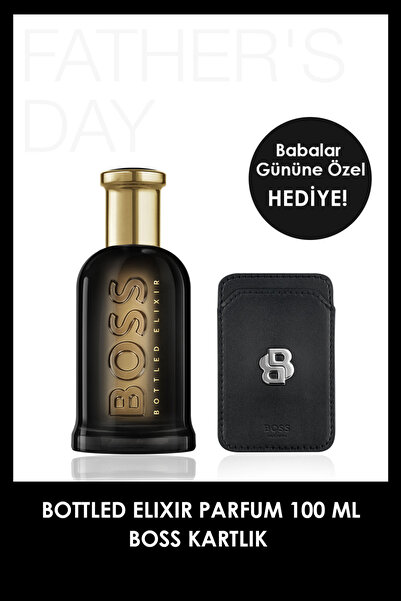 BOSS Bottled Elixir Parfum 100 ml + Kartlık Erkek Parfüm Set