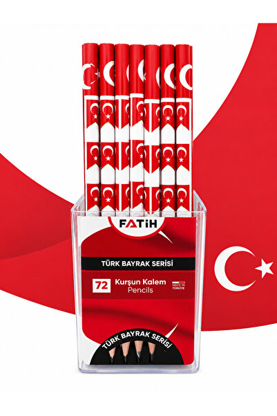DANACI KIRTASİYE Türkiye Desenli Kurşun Kalem 2B Fatih 1 Adet