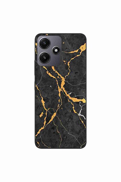 OEM Case compatible with Xiaomi Redmi 12 5G Silicone Gel Tpu Model Noir Gold ...