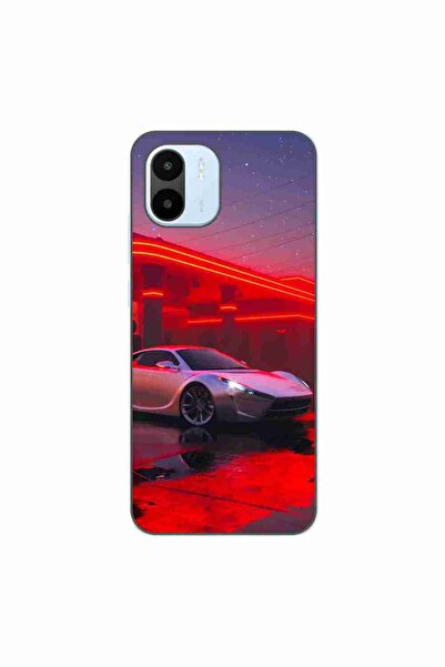 OEM Case compatible with Xiaomi Redmi A1 Silicon Gel Tpu Model Future Car