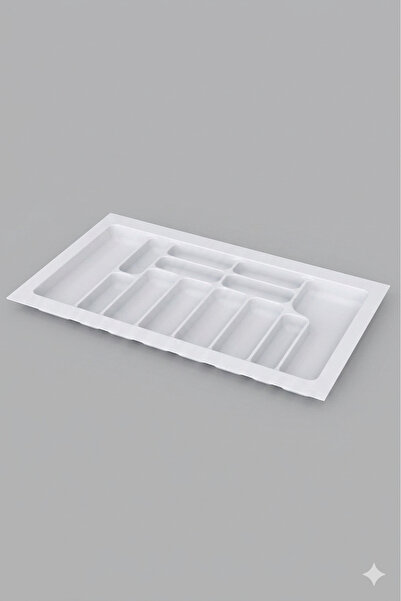 STARAX S-2290 84x49 cm Beyaz Çekmece İçi Plastik Kaşıklık