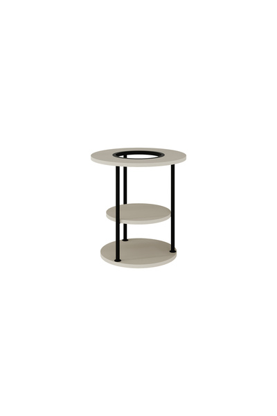 Mourah Home Grove Plant Stand with Storage Shelf 50cm W - Beige M.SH.29077.4