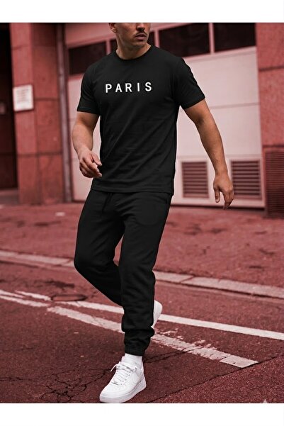 SILATU Paris Printed Tracksuit T-Shirt Set