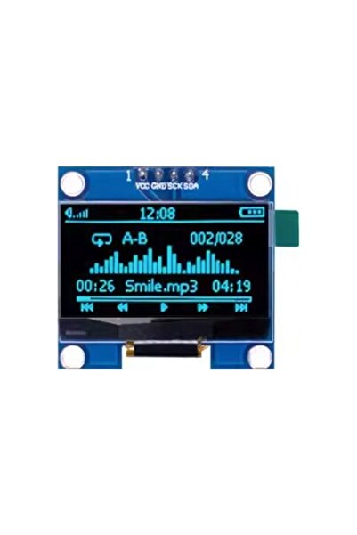 Gollum Teknoloji 1.3 Inç 4 Pin OLED Ekran Modülü - 128X64 Grafik OLED Ekran -...