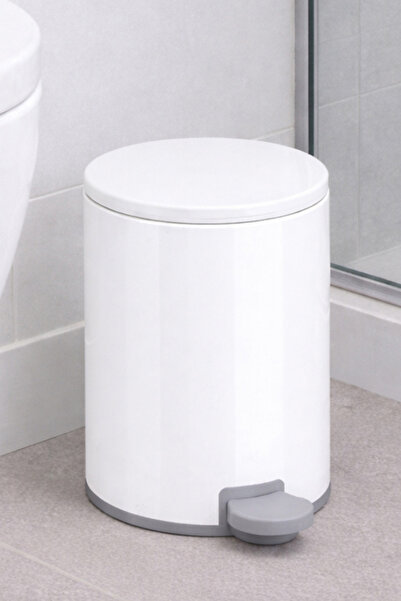 Prima Nova Cigo 3 LT Banyo Mutfak Ofis Çelik Çöp Kovası - Beyaz