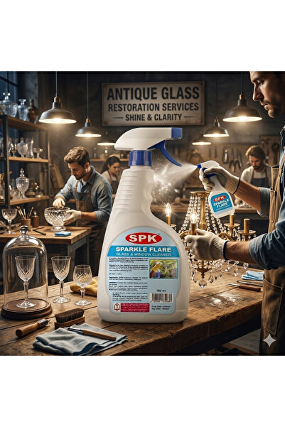SPARKLEAN Flare Glass, Chandeliers & Window Cleaner, Streak-Free Formula, Spr...