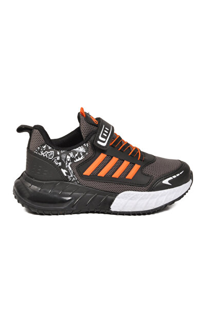 AYK'S Pantofi sport pentru copii cu talpă confortabilă negru-portocaliu 748 F