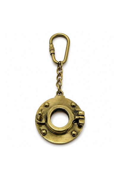 Generic Brand Brass Bell Design Keychain Sailor Themed Metal Key Ring 11 cm