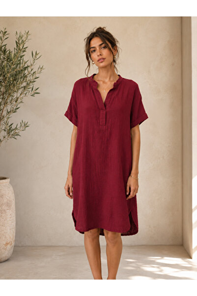 ARİNNASİDE Patlı Kaftan Müslin Elbise