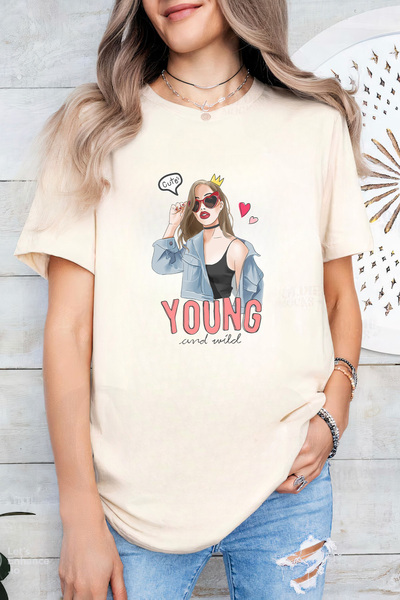 Sarah's Boutique Women's T-shirt – 100% cotton – Young Wild