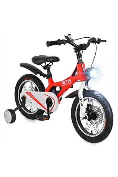 byox Bicicleta copii 14 inch GTR Red, 3-5 ani, cadru magneziu, frane disc, ro...