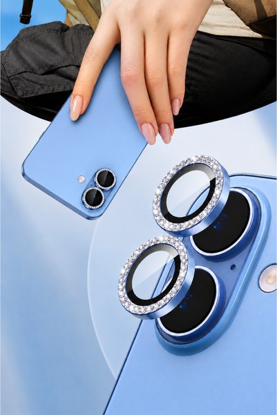 bzontech iPhone 17 Compatible (with Stone - Without Stone) Camera Lens Protector