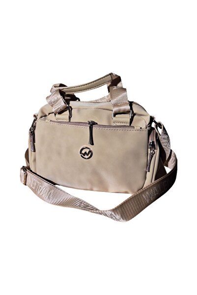 BohemianStore Kadın Omuz Çantası Çapraz El Askılı Postacı Saten Deri Kumaş Ko...