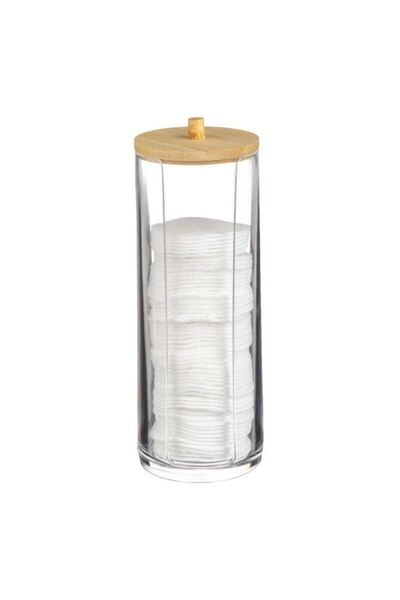 OEM Suport pentru Dischete Demachiante, Acrilic/Bambus, Transparent, Organiza...