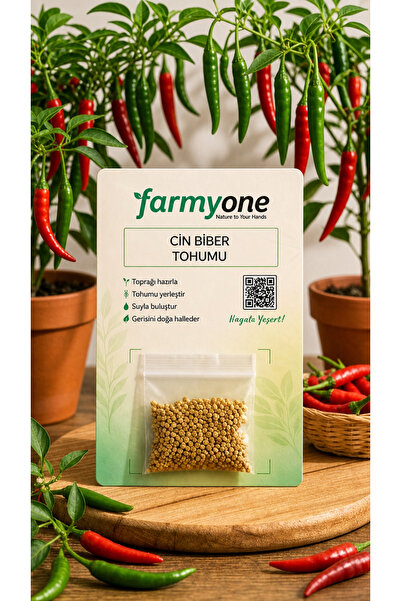 farmyone Yerli Cin Biber Tohumu 200 Adet
