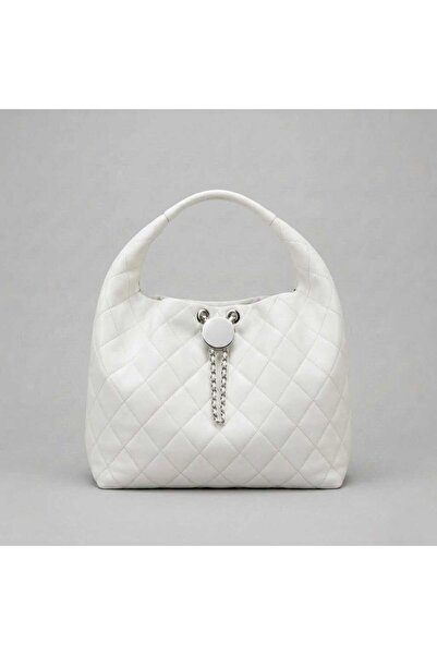 Generic Elegant Quilted Hobo Shoulder Bag with Chain Accent & Magnetic Closur...
