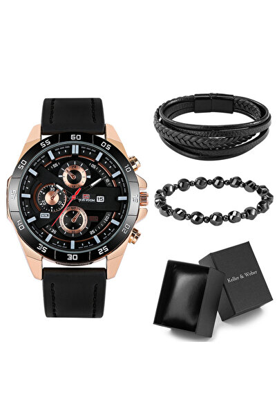 VA VA VOOM Set cadou cu ceas barbatesc Vavavoom KWD0322 si doua bratari elegante
