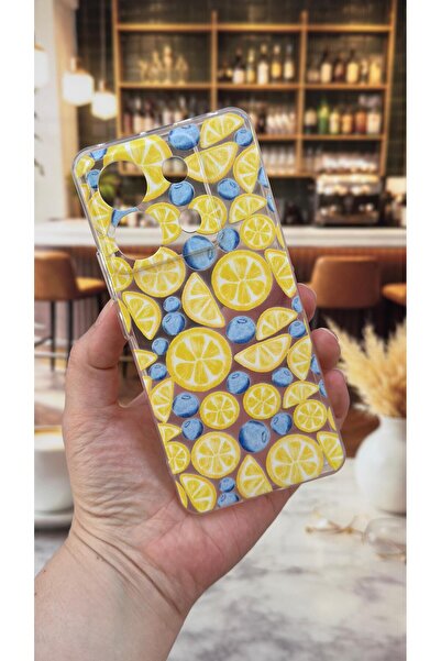 Vip Case Redmi Note 13 Pro 5G Uyumlu Limon Desenli Şeffaf Darbe Emici Kamera ...