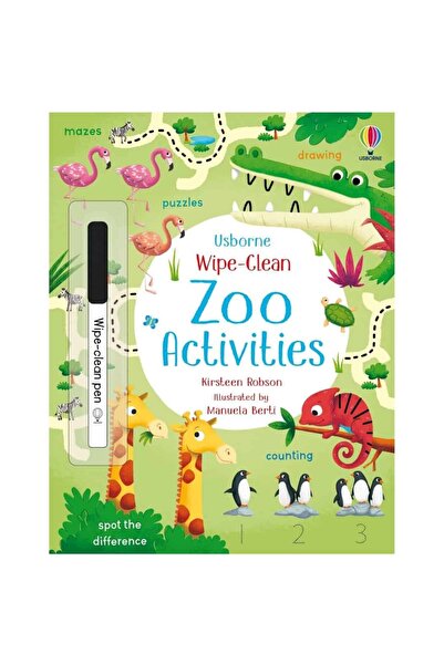 Usborne Scrie și șterge - Activități la grădina zoologică cu ștergere ușoară