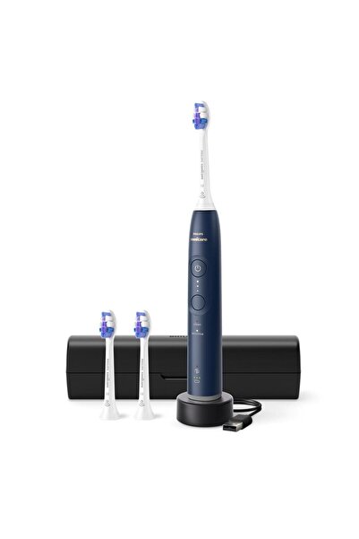 Philips HX7403/01 Electric Toothbrush, 3 Speeds, 2 Brushing Modes, 3 Heads, Blue