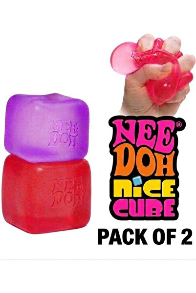 Needoh Nice Cube Fidget Toy for Kids & Adults – Soft Squishy Sensory Stress R...