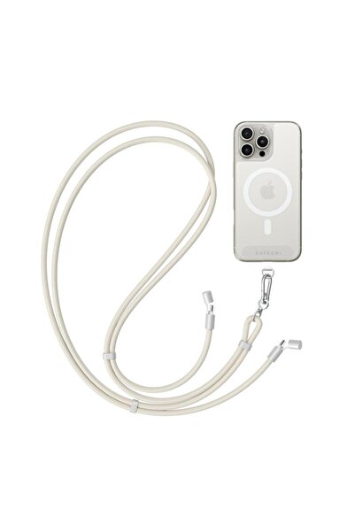 Satechi OntheGo Crossbody 1.5м USB-C кабел за данни, 60 W, ST-LOTGLW (Бял)