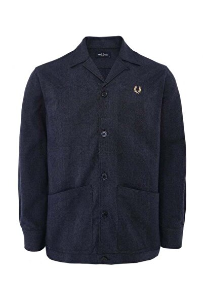 Fred Perry Ανδρικό Πουκάμισο-Σακάκι - Καρό Πουκάμισο-Μπουφάν - M1535-608 Ναυτ...