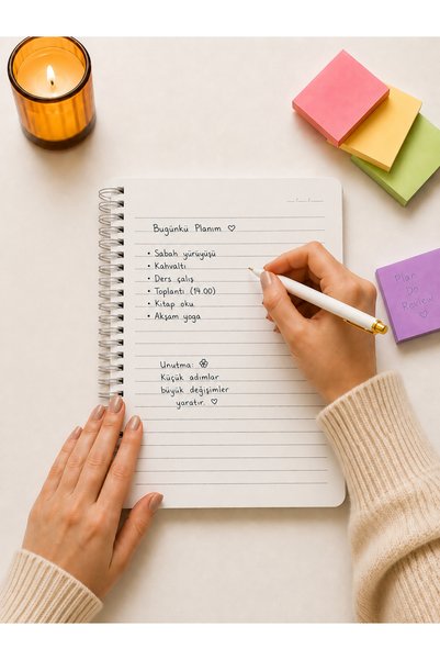 PickyTidy غلاف مغلف بالسيلوفان مقاس A5، قطعة واحدة مخططة، 80 ورقة، 80 جرام، دفتر ملاحظات