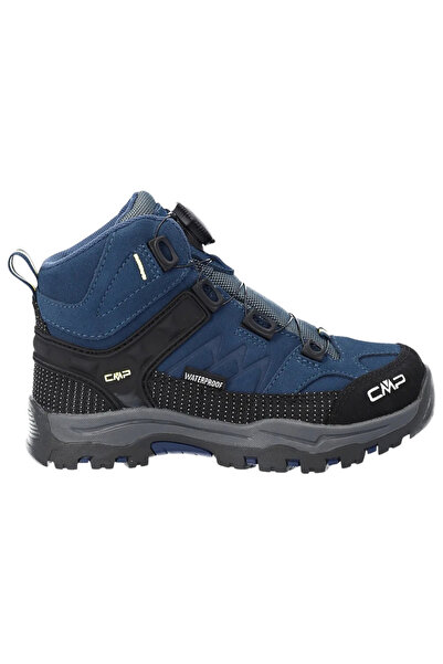 CMP Bocanci de trekking pentru copii Kiruna Mid FitGo-Negru/Albastru-36