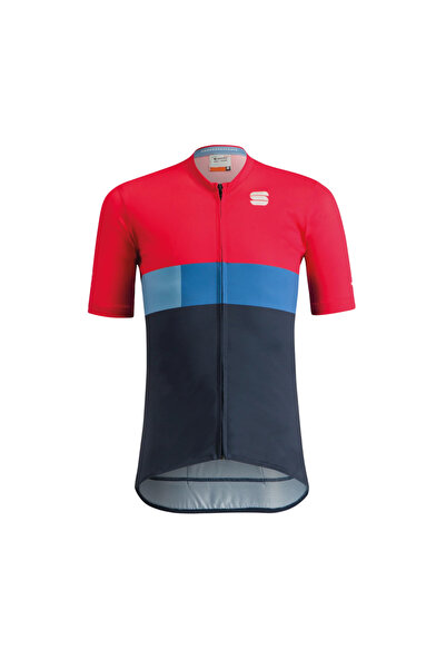 Sportful Παιδικό ποδηλατικό μπλουζάκι Snap-Κόκκινο/Ναυτικό μπλε-12 ετών