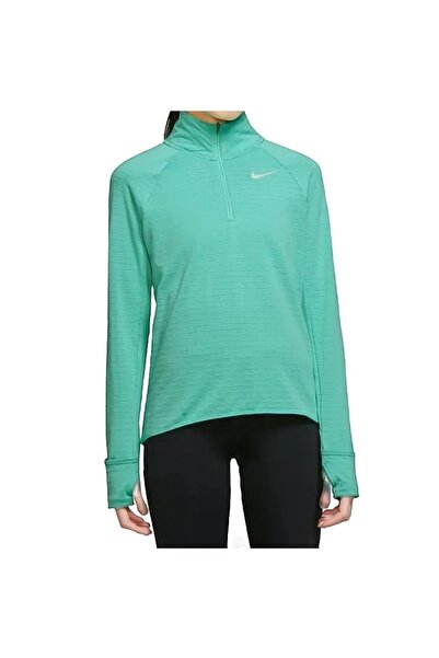 Nike Bluză de alergare pentru femei Therma-FIT Element 1/2-Zip-Verde-L