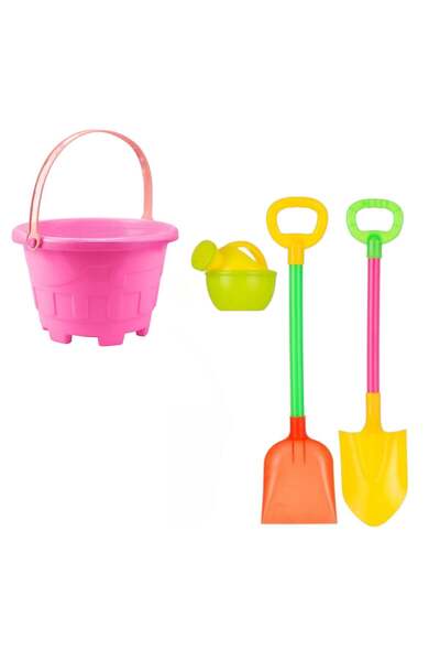 Zenorius Set Găletușă pentru Nisip 11 × 13 cm cu 4 Accesorii, pentru Plajă și...