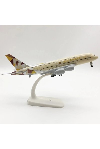 OEM Model de avion Etihad Airways A380, 20 cm, scară 1:250