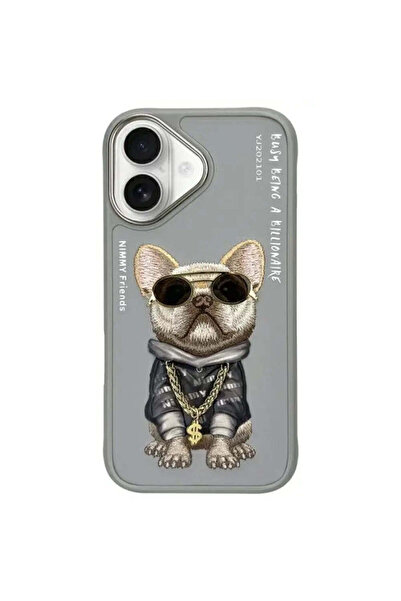 Nimmy Husă Ochelari Cool Dog pentru iPhone 16 - gri