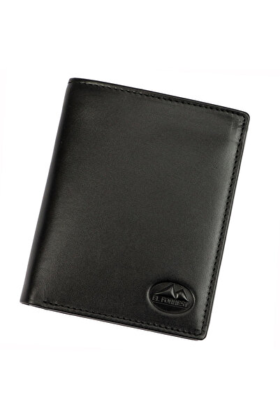 El Forrest Portofel bărbătesc din piele, compact, cu protecție RFID