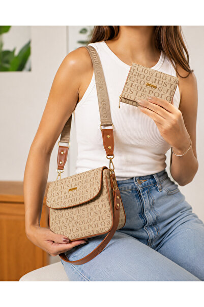 Just Polo Women's Daily Use Bag and Wallet Set