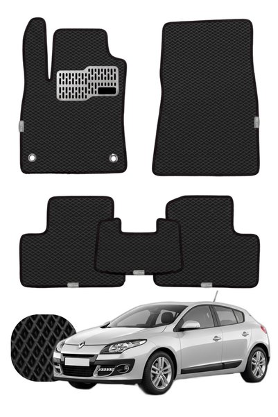 UNAL MAT Renault Megane 3 HB 2008-2016 Özelleştirilebilir Tam Set Premium EVA...